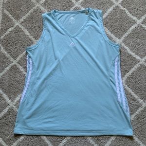 Baby blue Adidas tank!